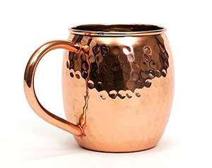 Taza de mula de Moscú de cobre puro 100% de calidad superior, tazas de cobre ecológicas de Metal sólido para beber cócteles - Product Image 2
