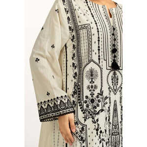 IUSTKSD-1232 Traje Casual de Verano de 3 Piezas con Bordado Khaddar - Product Image 6