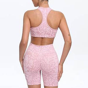 Séchage rapide et respirant Gym Wear femmes Yoga ensemble professionnel fabriqué en usine sans couture Gym vêtements de sport femmes 2 pièces ensemble - Product Image 3