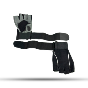 Guantes de levantamiento de pesas con dedos abiertos, con muñequera ajustable y soporte para la palma de la mano, para entrenamiento en gimnasio, con servicio OEM y ODM. - Product Image 2