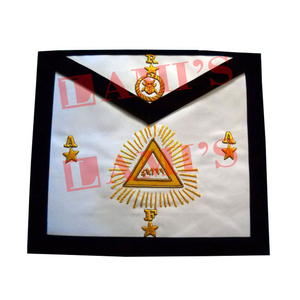 Meilleur matériau Broderie faite à la main Rite écossais Tablier du 25e degré Tablier maçonnique Regalia à vendre - Product Image 1