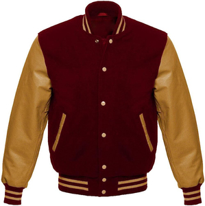 Chaquetas Letterman para hombre hechas a medida de alta calidad, parches de chenilla con cuello levantado, chaqueta CollegeBaseballjacket para hombre - Product Image 1