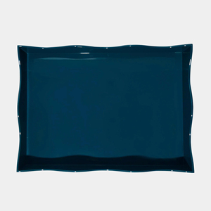 Bandeja de laca premium con acabado refinado de alto brillo, bandeja decorativa lacada, perfecta para el estilo moderno del interior del hogar. - Product Image 2