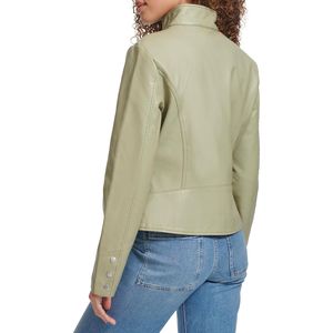 Nouveauté, veste en cuir tendance pour femmes, nouveau design, veste en cuir chaude d'hiver pour femmes, fermeture éclair décontractée et respirante - Product Image 4