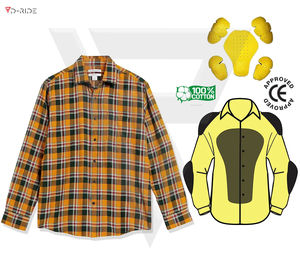 Chemise de protection pour les travaux lourds avec chemise en flanelle de coton doux et chemise en flanelle pour vêtements décontractés pour hommes - Product Image 3