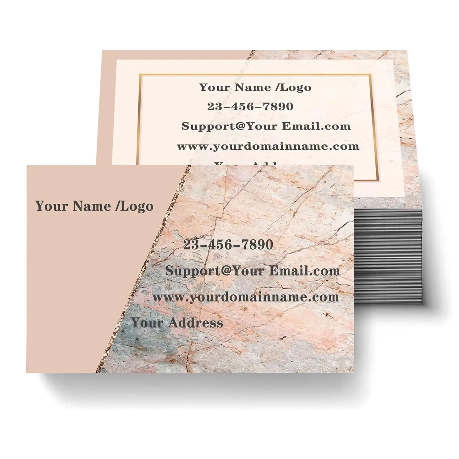 Se démarquer dans le style cartes de visite personnalisées sur papier épais imperméable impression recto verso cartes personnalisées en gros