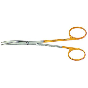 Tijeras METZENBAUM con TC Super Cut 14,5 cm, instrumentos de Cirugía Dental de acero inoxidable curvos Romos - Product Image 1