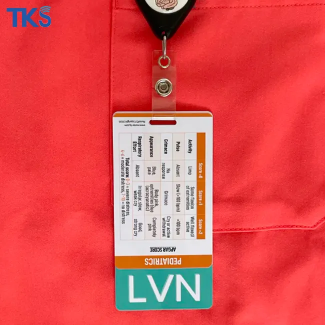 54*110MM özel LVN atama rozeti referans kartı