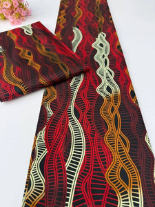 Custom Printed South Africa Wax Cotton Fabric for Clothing Bags Dresses OEM Political Branding and Promotional Design - Product Image 2