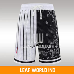 กางเกงขาสั้นผู้ชายสำหรับเล่นยิมวิ่งชายหาด2024ฤดูร้อนกางเกงกีฬาพิมพ์ลายสายฟ้าผ่าทำจากผ้าฝ้ายลายแบบไม่ทอ - Product Image 2