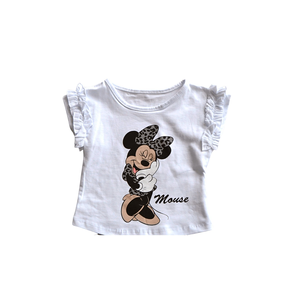 Set di t-shirt e pantaloncini con Mouse sorridente bianco