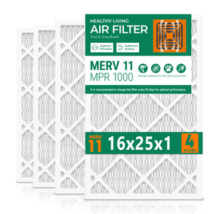 แผ่นกรองอากาศ SUIXINEYI MERV 11 ขนาด 16x25x1 นิ้ว สำหรับระบบระบายอากาศ HVAC AC เครื่องทำความร้อน ใช้แทนแผ่นกรองเดิมสำหรับระบบปรับอากาศทั้งบ้าน - Product Image 1