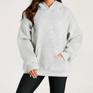 Sudaderas Extra Grandes Personalizadas para Mujer, Talla Grande, Invierno, 100% Algodón, Color Sólido, Transpirables, con Logotipo Frontal - Product Image 5