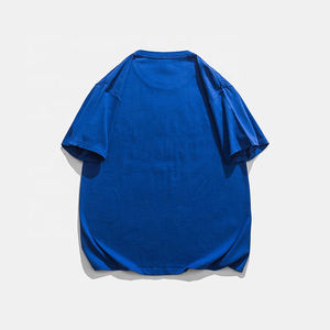 เสื้อยืดสีทึบลายปักผ้ากำมะหยี่แบบมืออาชีพโลโก้ออกแบบได้ตามต้องการใส่สบายคุณภาพสูง - Product Image 2