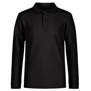 เสื้อโปโลผู้ชายแขนยาวเสื้อโปโลปิดกระดุมสวมใส่สบายระบายอากาศได้ดีผ้าออกแบบโลโก้ได้ตามต้องการและสีพื้น - Product Image 2