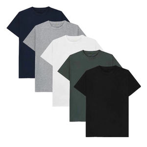 Camiseta de Manga Corta Lisa 100% Algodón, Directo de Fábrica, de Alta Calidad, Superventas, con Logotipo Personalizado, Ropa Urbana para Hombre - Product Image 4