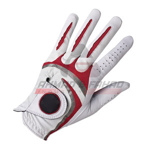 Gants de golf en cuir de mouton pour hommes gauchers de haute qualité avec logo personnalisé vente en gros de gants souples multicolores pour le sport - Product Image 4