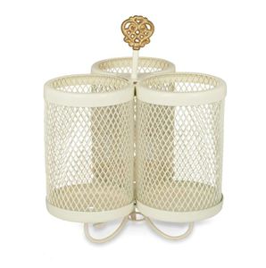 Top Sale White Powder Coated Metal Cutlery Holder For <b>Kitchen</b> Utensils 3 Tier In Cheap Price - Product Image 3