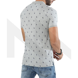 T-shirt décontracté à col rabattu de golf pour hommes de meilleure qualité Design personnalisé 100% coton imprimé solide à manches courtes - Product Image 4