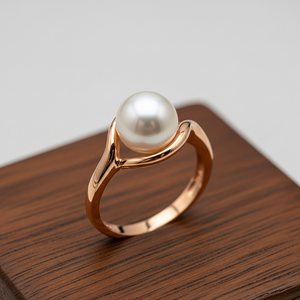 Bague de fête en argent 925 personnalisée de haute qualité avec perle d'eau douce pierre précieuse tendance placage rhodium cadeau de bijoux de mode - Product Image 5