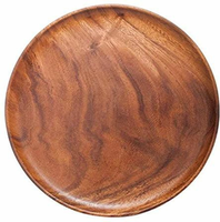 Assiettes rondes en bois pour décoration de table de mariage rustique Assiettes à dîner en bois avec finition naturelle pour une table élégante
