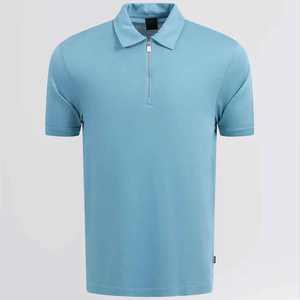 Polos deportivos de secado rápido para hombre, tejido de punto transpirable, logotipo personalizado, ropa deportiva de manga corta para entrenamiento de Golf - Product Image 6