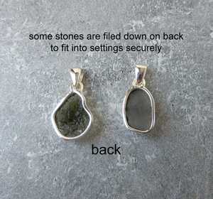 Chính Hãng Moldavite Chữa Bệnh Đá Vòng Cổ Với Nguyên Màu Xanh Lá Cây Đá Quý Sterling Bạc Thiên Thạch Thiết Kế GSA - Product Image 6