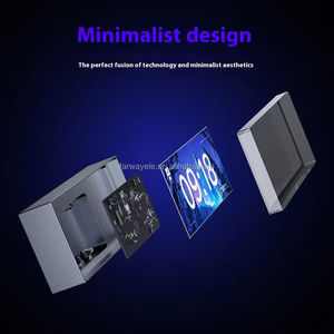 New Digital Electronic Photo Album <strong>DIY</strong> Glow Tube Quantum Weather <strong>Clock</strong> Electrical Desk Ornaments - Product Image 2