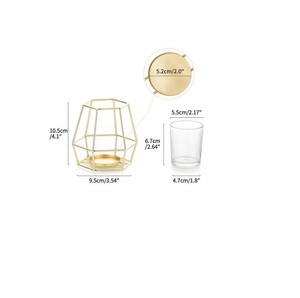 Support de bougie votive minimaliste moderne pour table, intérieur et extérieur, pour bougies chauffe-plat, décoration pour la maison, l'hôtel, le bureau, les mariages et les fêtes - Product Image 3