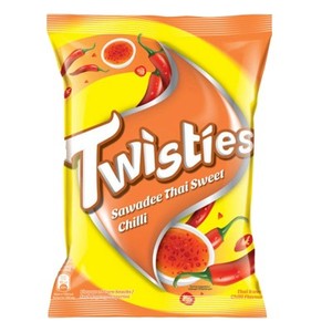TWISTIES Sabor a Chile Dulce Tailandés 60g, Semi-Suave, Proceso Frito, 6 X 10 X 60G - Product Image 1