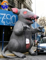 Mascotte gonflable géante de rat ou souris de dessin animé Chenghuang Oxford 2026 avec souffleur, à vendre