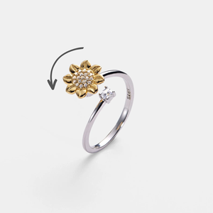 Nueva gran oferta, exquisita <span class=keywords><strong>serie</strong></span> versátil, anillo de circón de girasol, joyería de fiesta con piedra de diamante para regalo de vacaciones, envío de amigos - Product Image 5