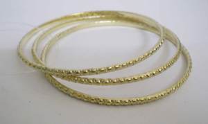 Trendy High Quality Handcrafted Ridged Pattern Copper <b>Bangle</b> For Women Elegant <b>Gold</b> Plated Indian Bridal Jewelry Ethnic Fashion - Product Image 4