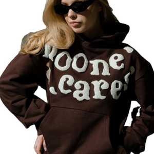 Sweat à capuche personnalisé à imprimé bouffant pour hommes et unisexe Sweat-shirt 100% coton avec motif 3D brodé Vêtements en polaire surdimensionnés et à capuche - Product Image 2