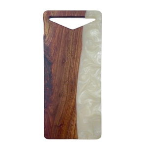 Planche à découper en bois robuste de qualité supérieure avec protection en résine Outils de cuisine pour usage quotidien Coupe et hachage - Product Image 1