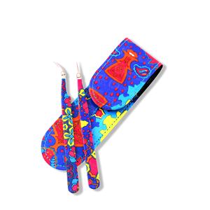 ซับในนุ่มและเย็บอย่างประณีต กระเป๋าหนังใส่ที่คีบออกแบบมาเพื่อการจัดเก็บอุปกรณ์เสริมความงามอย่างปลอดภัยและมืออาชีพ - Product Image 1