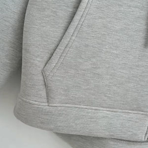 High Street Style Cotton Hoodies Calidad Premium Logotipo personalizado Impreso Bordado Diseño Oversized Fit Moda Streetwear - Product Image 5