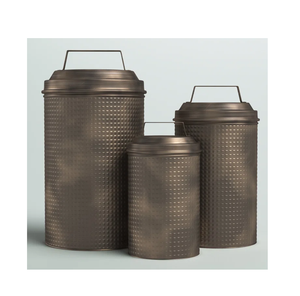 Pots à café de tailles et de finitions multiples Récipients à café vintage pour ustensiles de cuisine Boîte de rangement design - Product Image 3