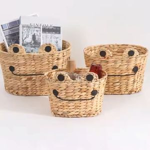 Handmade Sustainable Water Hyacinth <b>Basket</b> Decorative Durable Lightweight Eco Friendly Organizer Wholesale Storage from Vietnam - Product Image 3