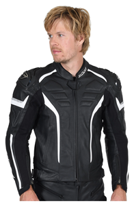 Chaqueta de Motociclismo para Hombre Vanucci, Cuero Genuino de Vaca, Equipo de Protección Nivel 2 CE con Soporte para la Espalda - Product Image 1