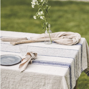 Mantel rectangular bordado mantel de lino mantel de primavera sin arrugas para cocina comedor al aire libre - Product Image 5