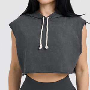 Sweat-shirts pour femmes à manches longues décontractés, nouvelle arrivée, surdimensionnés, en polyester/coton lourd, couleur personnalisée, épaules tombantes, hiver - Product Image 4