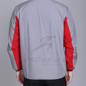 เสื้อแจ็กเก็ตผู้ชายสำหรับช่วงวอร์มอัพพร้อมดีไซน์คอสูงและเอวยางยืดและแขนเสื้อแจ็คเก็ตผู้ชาย - Product Image 2