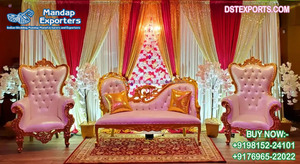 Sofá italiano con aspecto elegante para sala de recepción, para escenario de boda, para novia, novio - Product Image 4