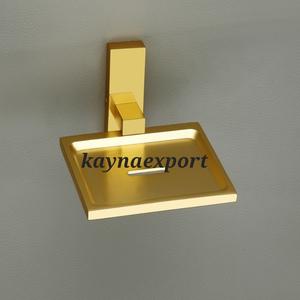 Gold Plated Stainless Steel 304 Customized Shape Luxury Soap Dish Dispenser Hand Cleaning Soap Bar Holder Vanity Countertop <b>Wall</b> - Product Image 2
