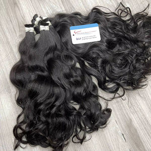 Articles phares 2026 : Cheveux humains en vrac de très haute qualité, magnifiques, très brillants et lisses, faciles à appliquer, ondulés naturels - Product Image 2