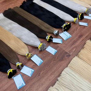 100% Blonde Cheveux Humains Vietnamiens En Vrac Extensions De Cheveux Cuticule Naturelle Alignée Droite En Vrac Cheveux Sans Trame - Product Image 1