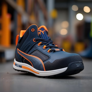 Crosstwist MID S3S FO HRO SR 20345:2022 Safety <b>Shoes</b> Size 41 Blue/<b>Orange</b> Color - Product Image 3