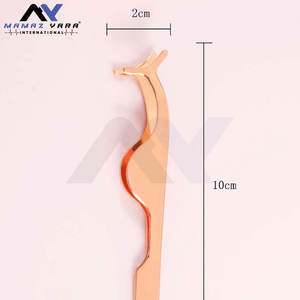 อุปกรณ์ต่อขนตาสแตนเลสสตีลแบบเรียบง่ายสีโรสโกลด์อุปกรณ์ต่อขนตาเพื่อความงามใช้งานง่ายปรับแต่งได้ตามต้องการ - Product Image 4