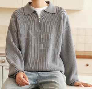 Suéter de punto de manga larga para Hombre | Jersey suave y cálido para Otoño Invierno, ropa informal y de oficina | Suéter cálido y elegante para hombre - Product Image 5